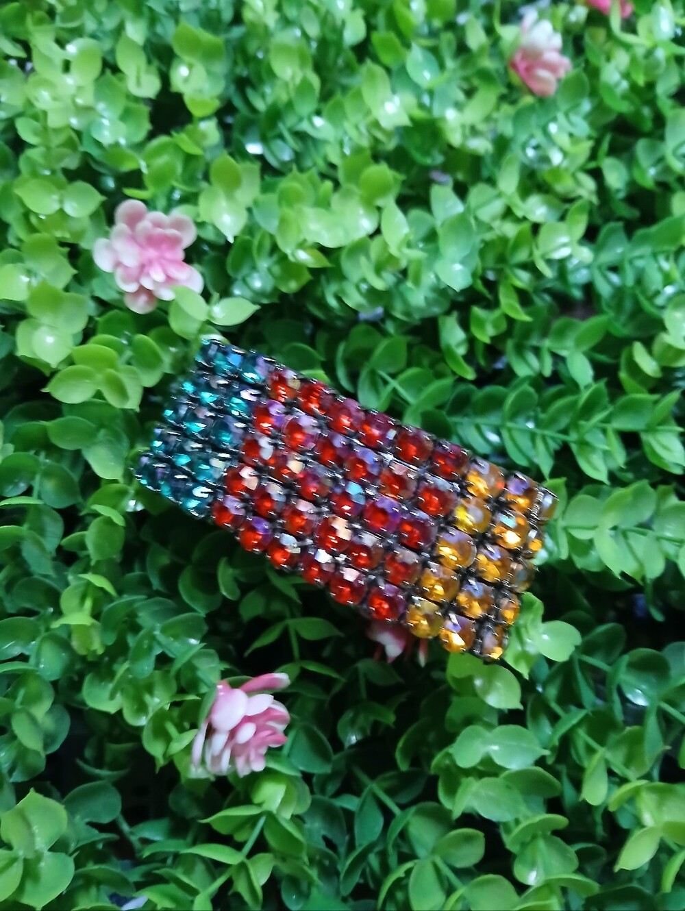 Colorful Multicolor Rhinestone Bracelet